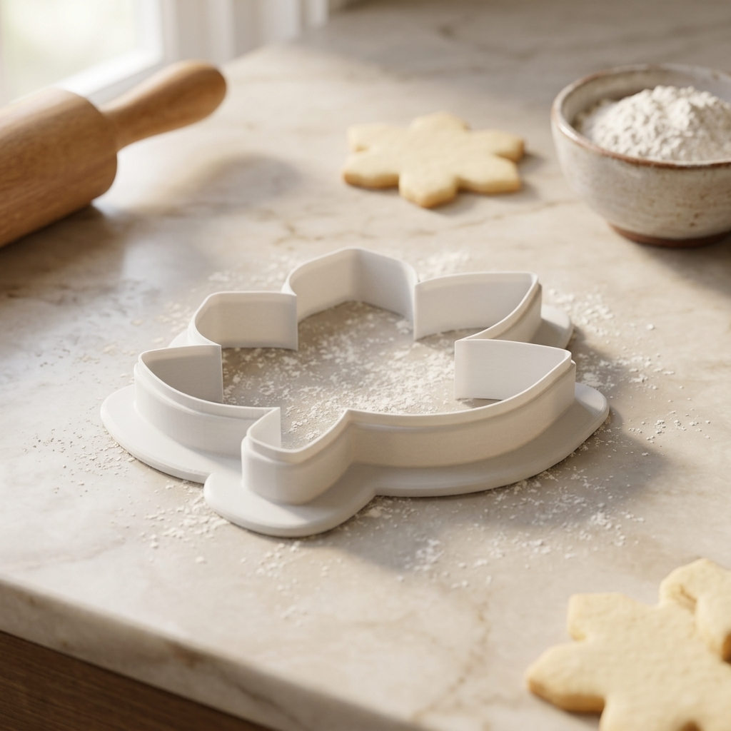 Lemon Flower Buds and Leaves Cookie Cutter, 3D Printed Garden Theme