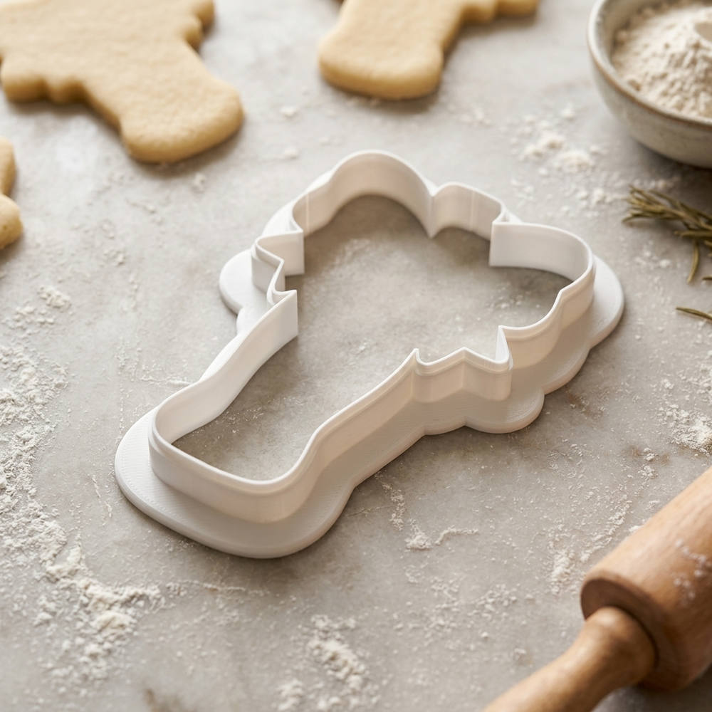 Bow Cola Cookie Cutter, 3D Printed Party Theme