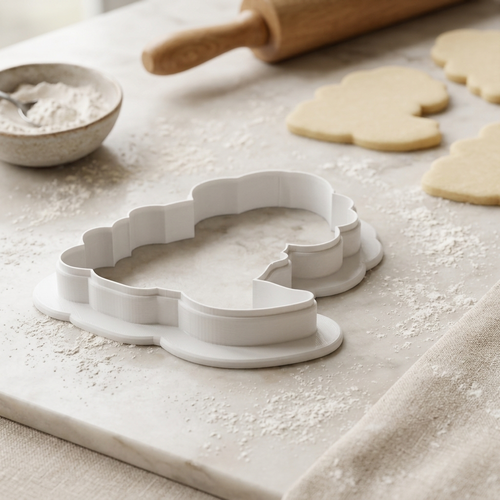 Under the Sea Mermaid Cookie Cutter, 3D Printed Ocean Theme
