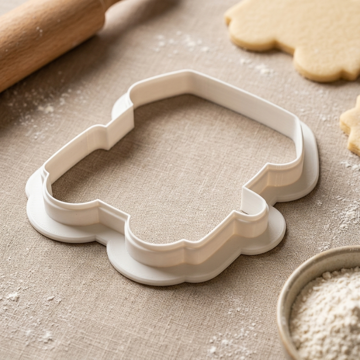 Produce Cart Cookie Cutter, 3D Printed Travel Theme