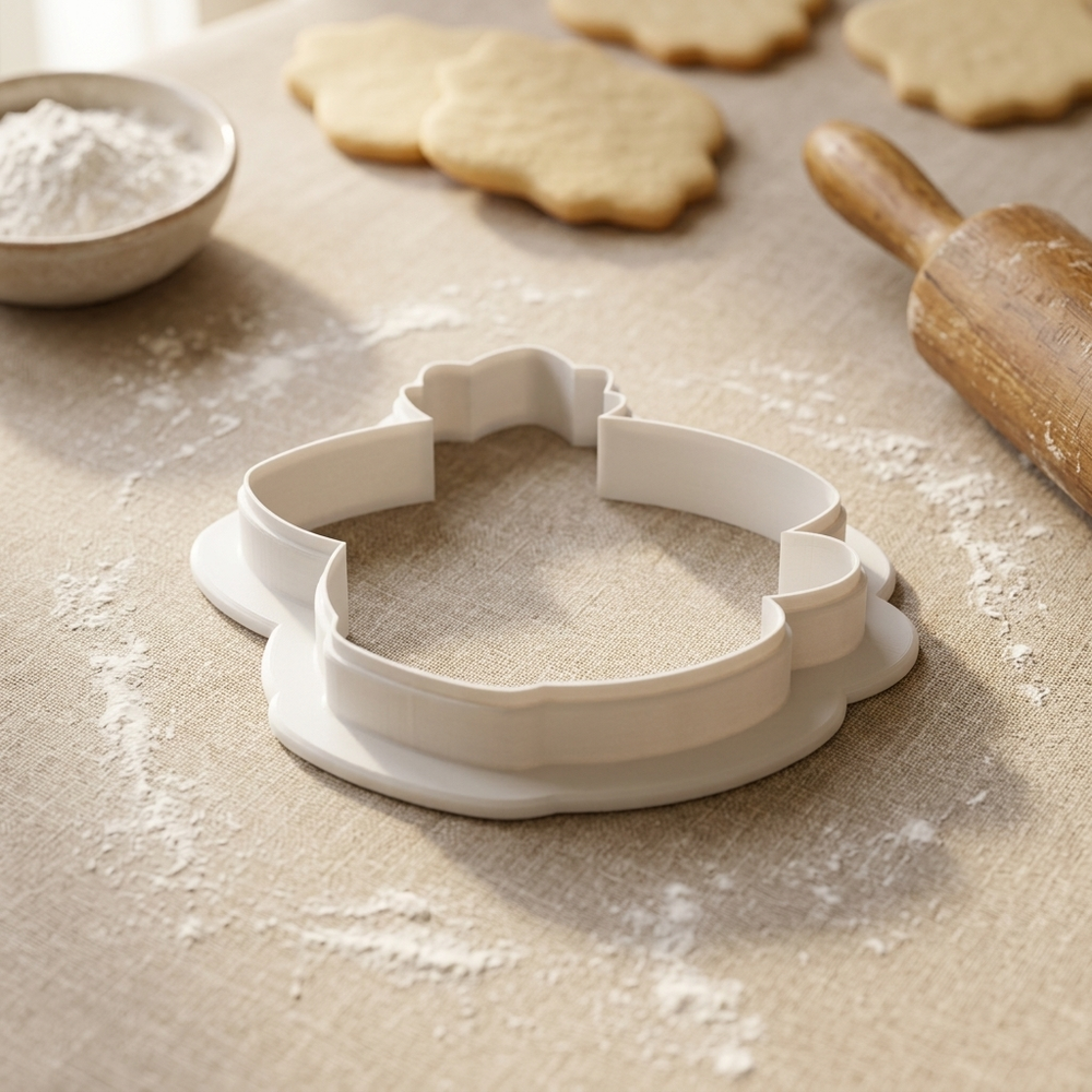 Sunday Funday Fall Baking Football Cookie Cutter, 3D Printed Thanksgiving Theme