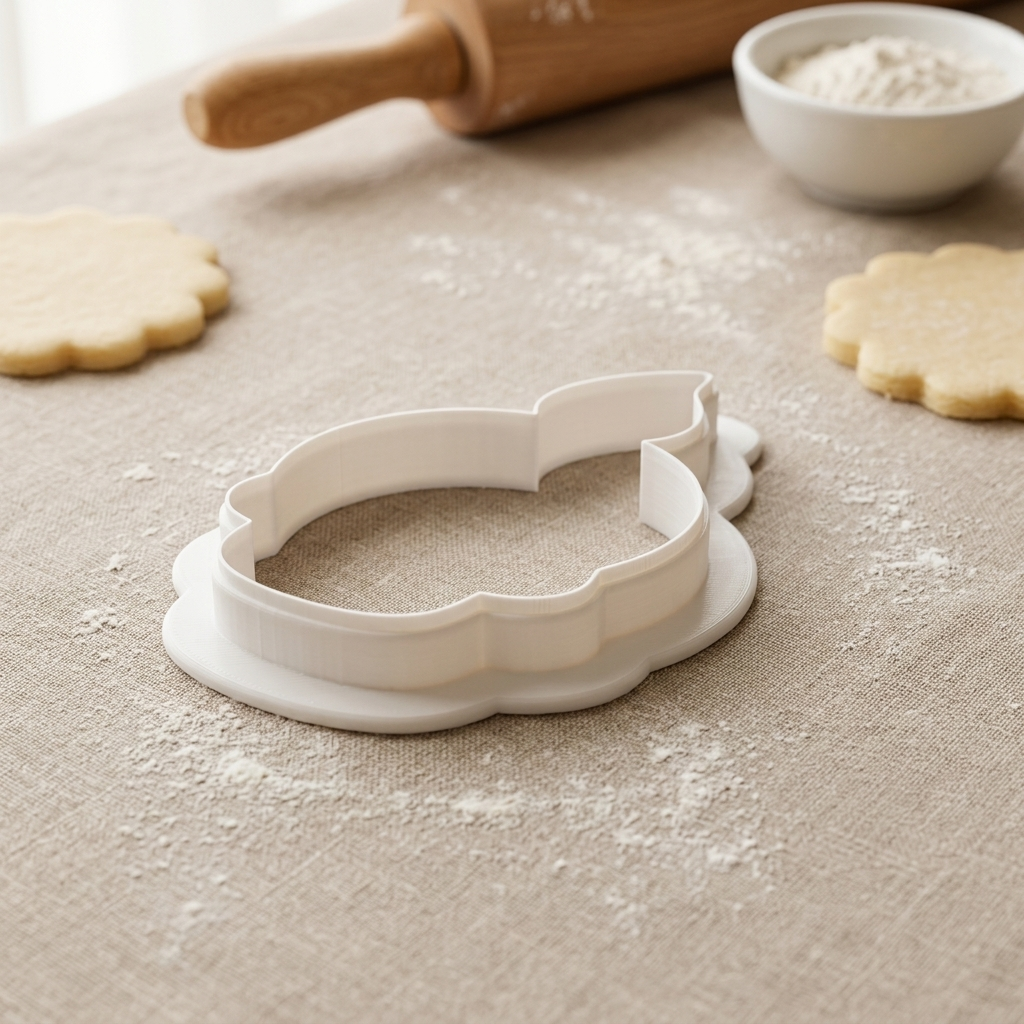 Skull Candle Cookie Cutter, 3D Printed Halloween Theme