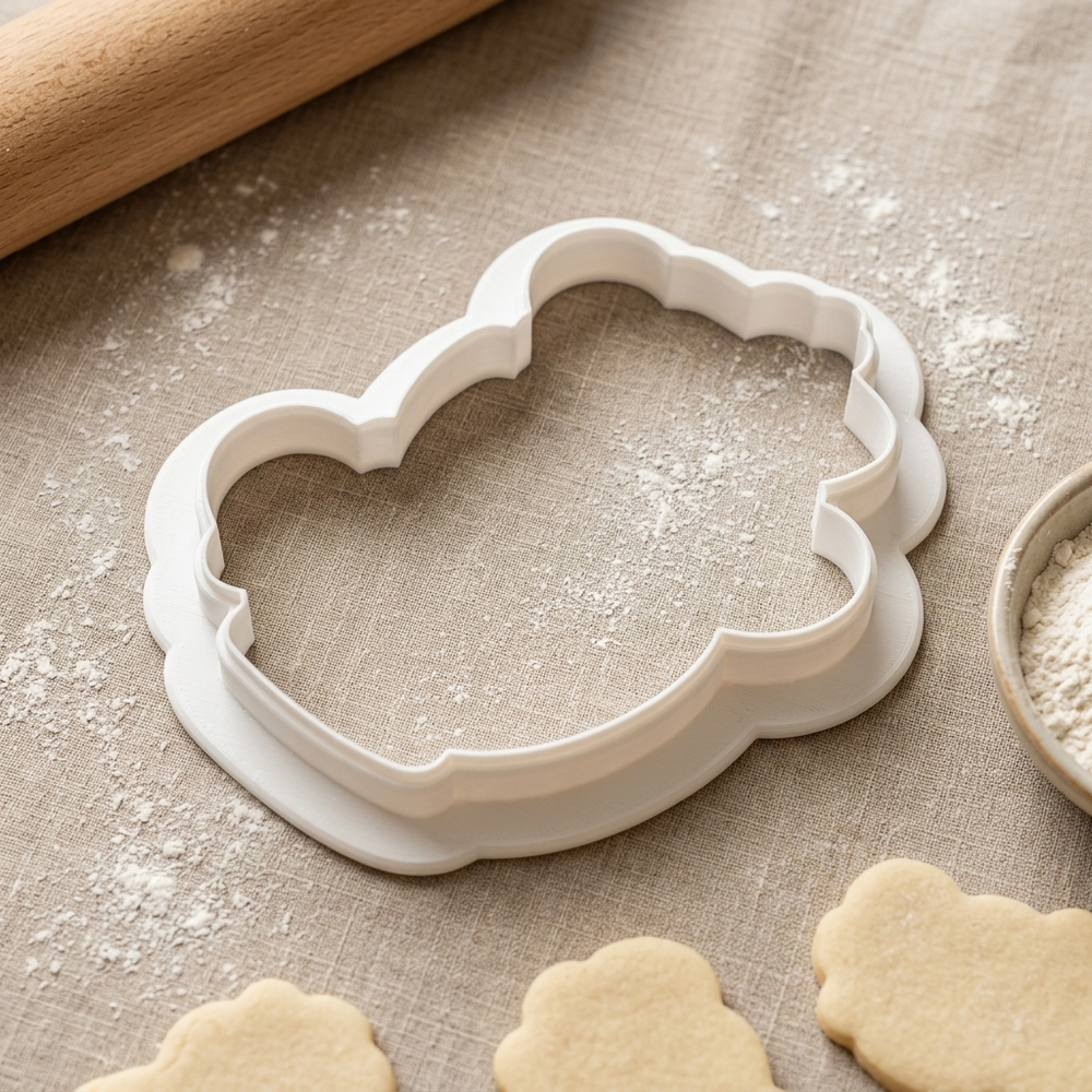 Stacked Teacup Cookie Cutter, 3D Printed Food Theme