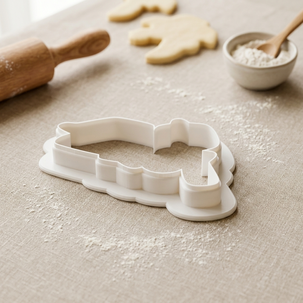 Roasted Marshmallow Camping Cookie Cutter, 3D Printed Food Theme