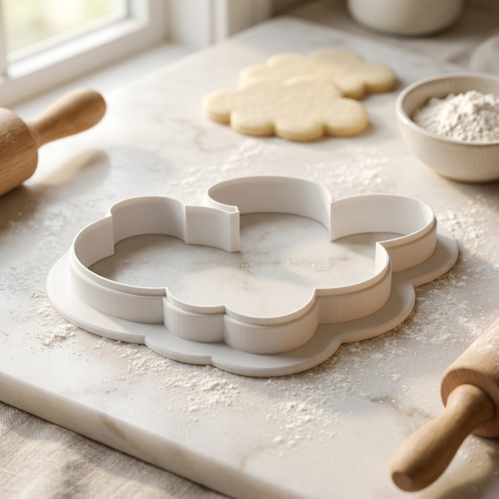 Bunny Buns Cookie Cutter, 3D Printed Easter Theme