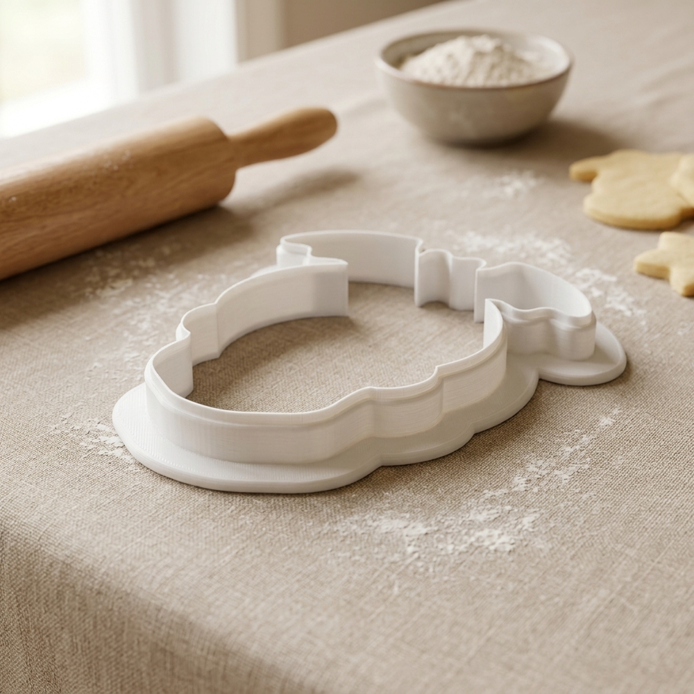 Day of the Dead Skull Cookie Cutter, 3D Printed Halloween Theme