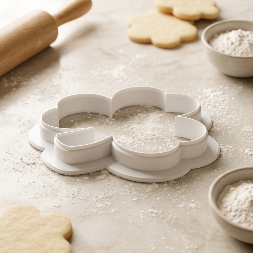 Three Leaf Clover Cookie Cutter, 3D Printed Valentine Theme