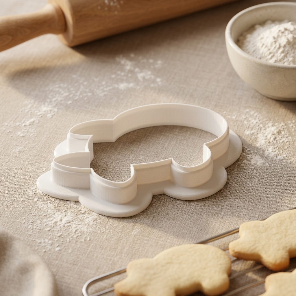 Nerdy Fish Hipster Fish Cookie Cutter, 3D Printed Ocean Theme
