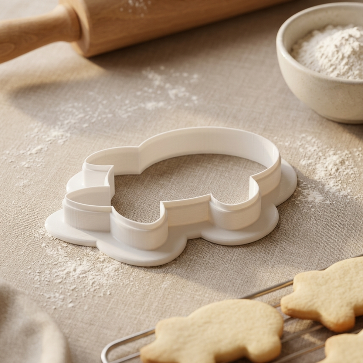 Nerdy Fish Hipster Fish Cookie Cutter, 3D Printed Ocean Theme