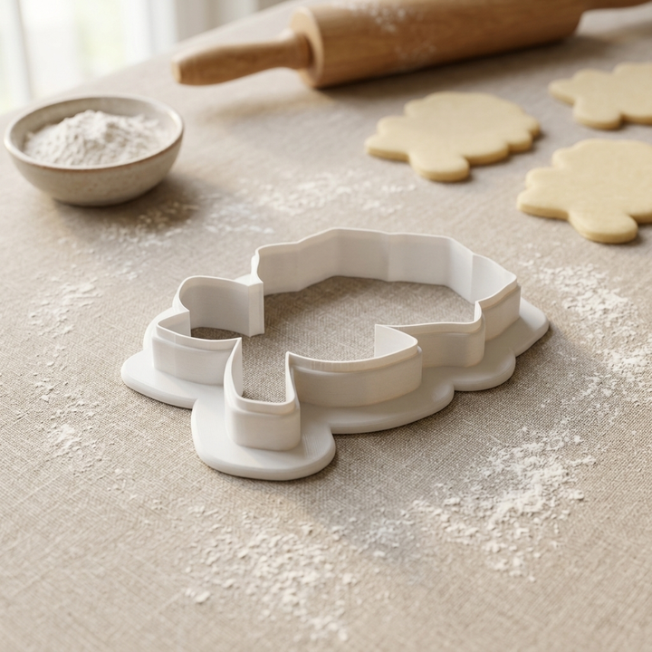 Rose Flower Cookie Cutter, 3D Printed Garden Theme