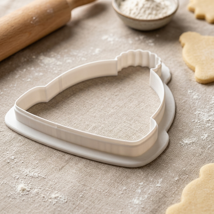 Pom Toque Winter Hat Cookie Cutter, 3D Printed Party Theme