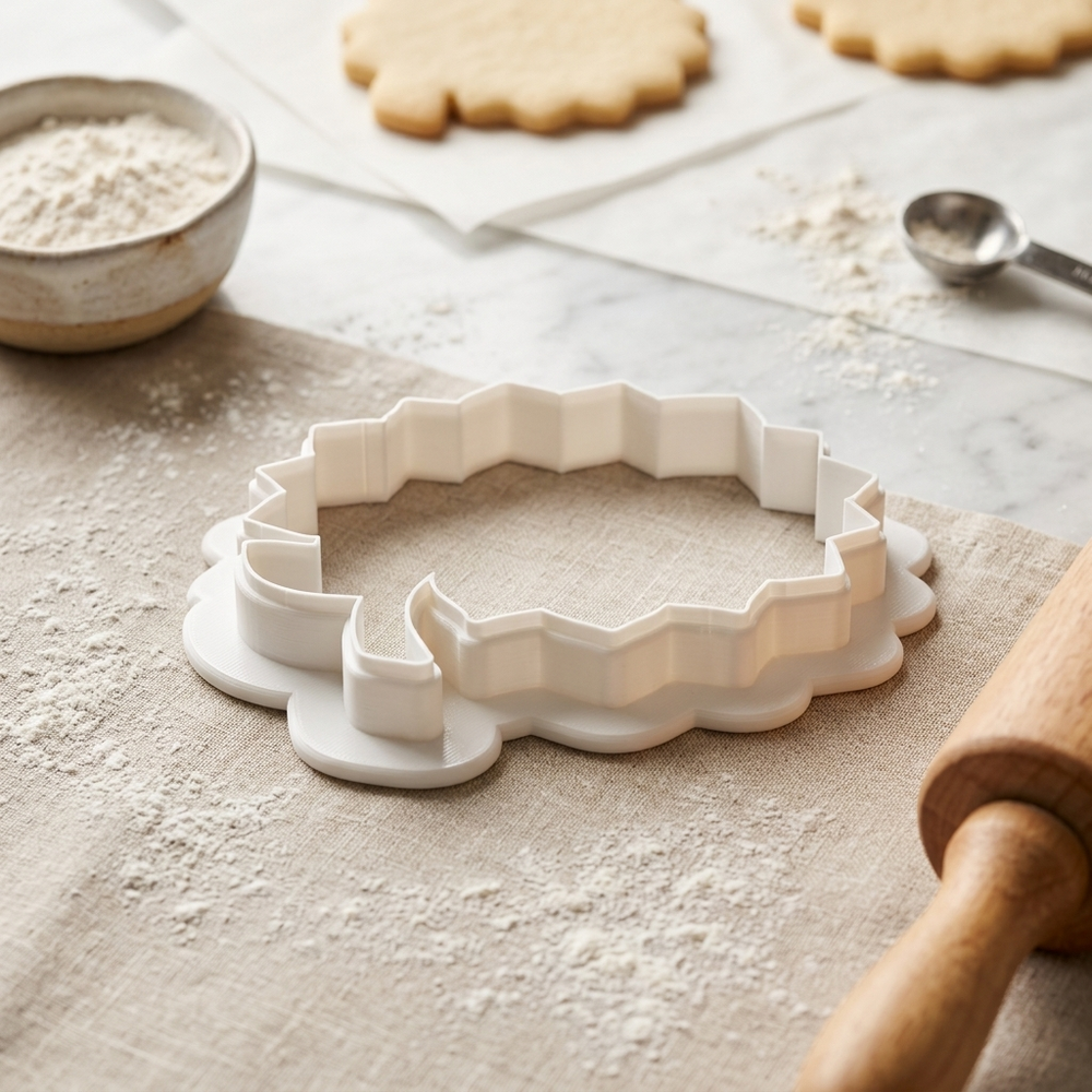 Succulent Flower Gardening Cookie Cutter, 3D Printed Garden Theme