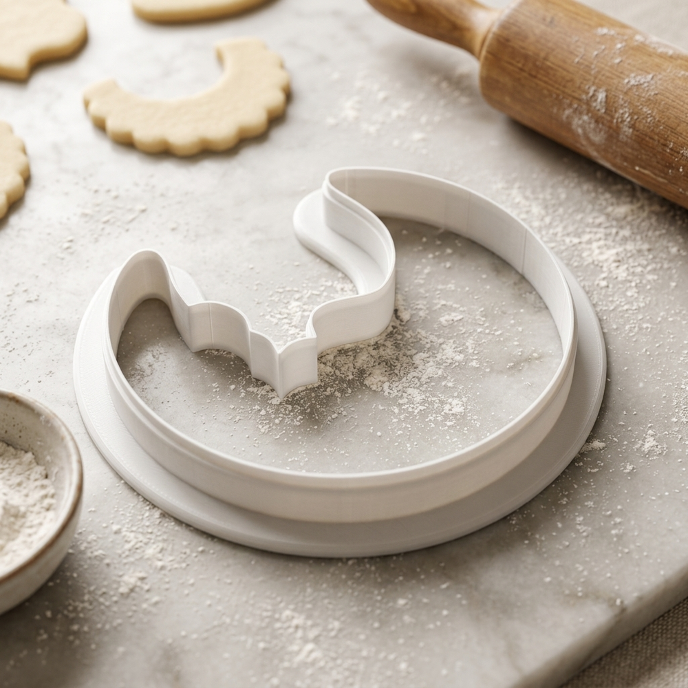 Sleeping Moon Cookie Cutter, 3D Printed Party Theme