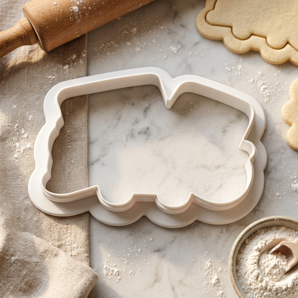 Retro Back to School Cookie Cutter, 3D Printed School Theme
