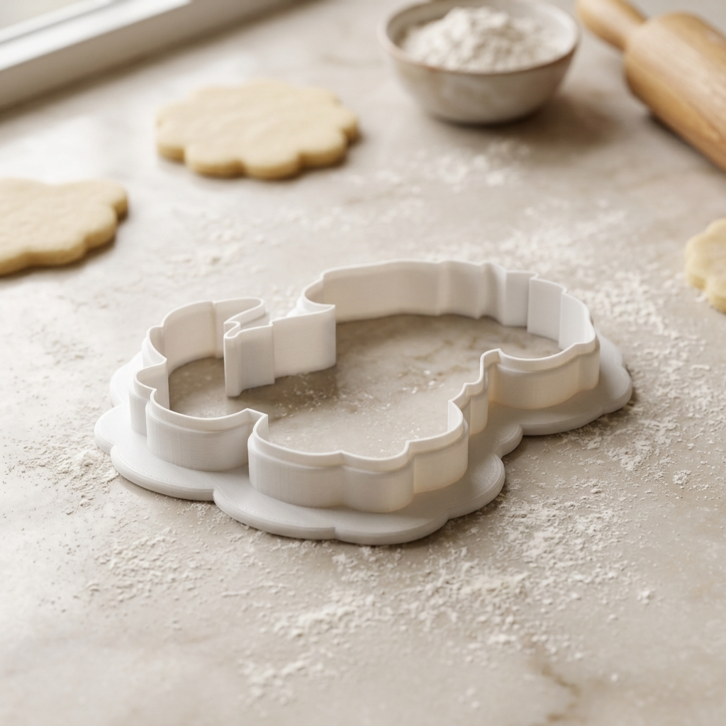 Shaggy Doodle Dog Cookie Cutter, 3D Printed Animal Theme