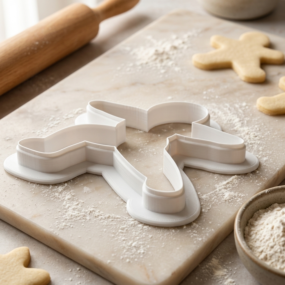 Yoga Warrior Pose Cookie Cutter, 3D Printed Party Theme