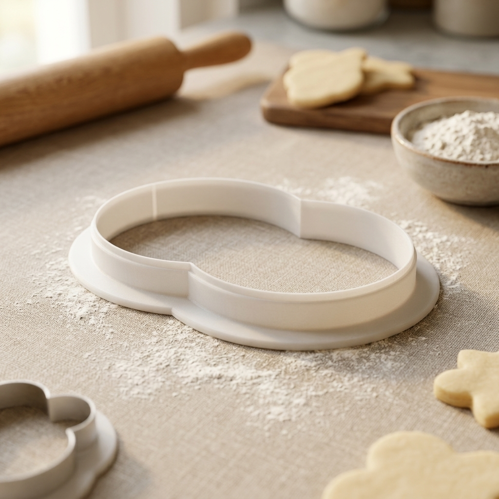 Vesica Piscis Venn Diagram Cookie Cutter, 3D Printed Party Theme