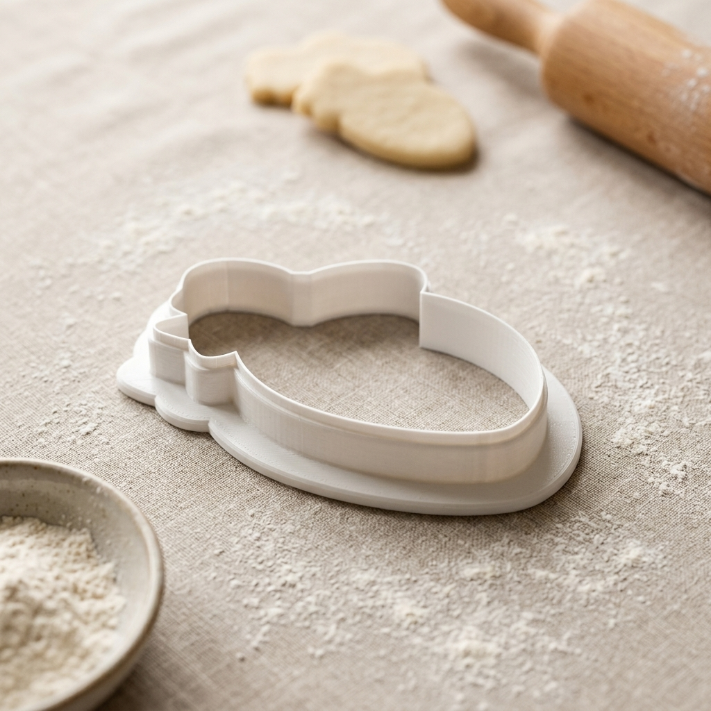 Football with Bow Cookie Cutter, 3D Printed Sports Theme