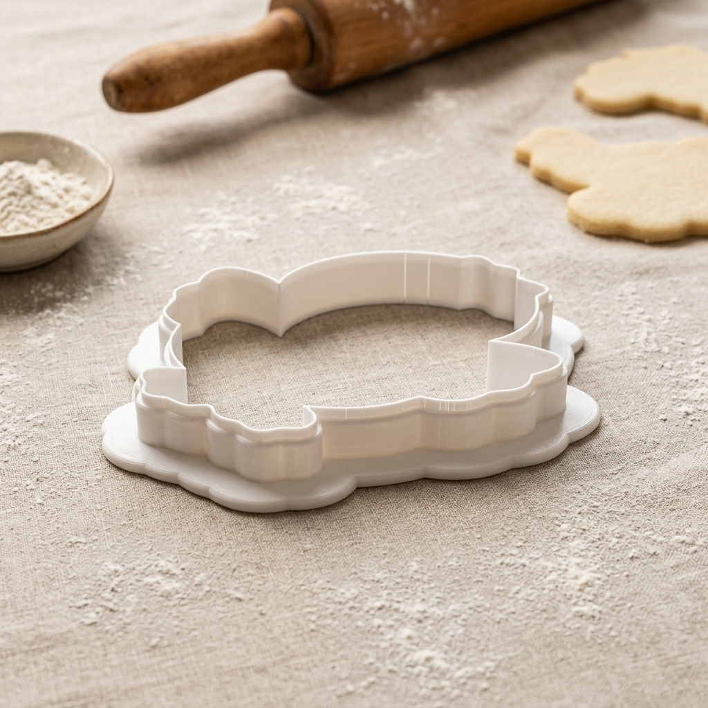 Girly Easter Chick Cookie Cutter, 3D Printed Easter Theme