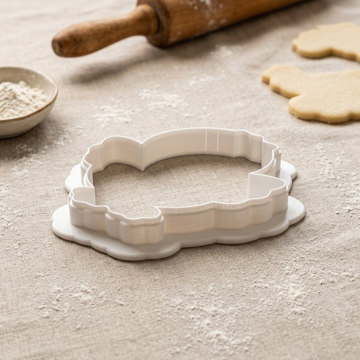 Girly Easter Chick Cookie Cutter, 3D Printed Easter Theme