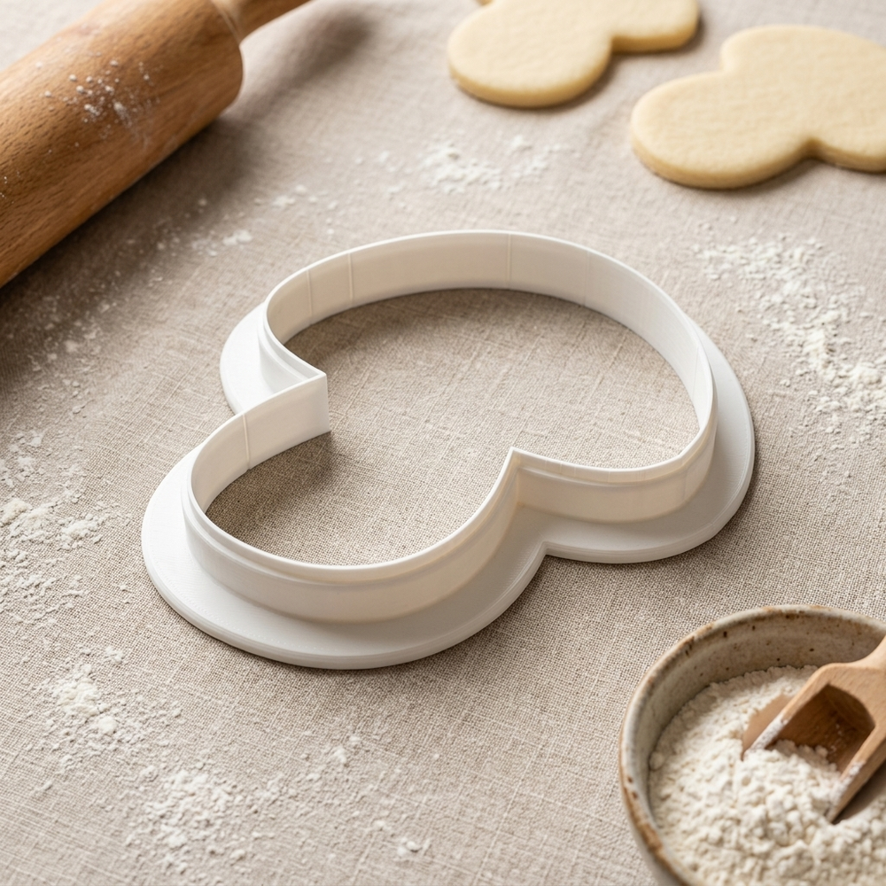 Cute Mushroom Cookie Cutter, 3D Printed Garden Theme