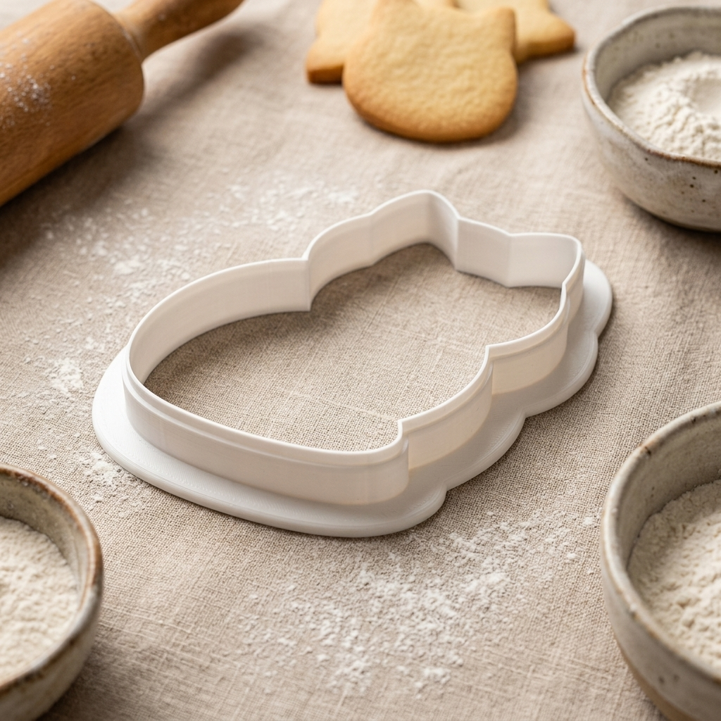 Cat Silhouette Cookie Cutter, 3D Printed Animal Theme