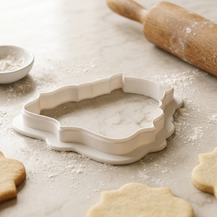 Monster Hug and Plaque Cookie Cutter, 3D Printed Plaque Theme