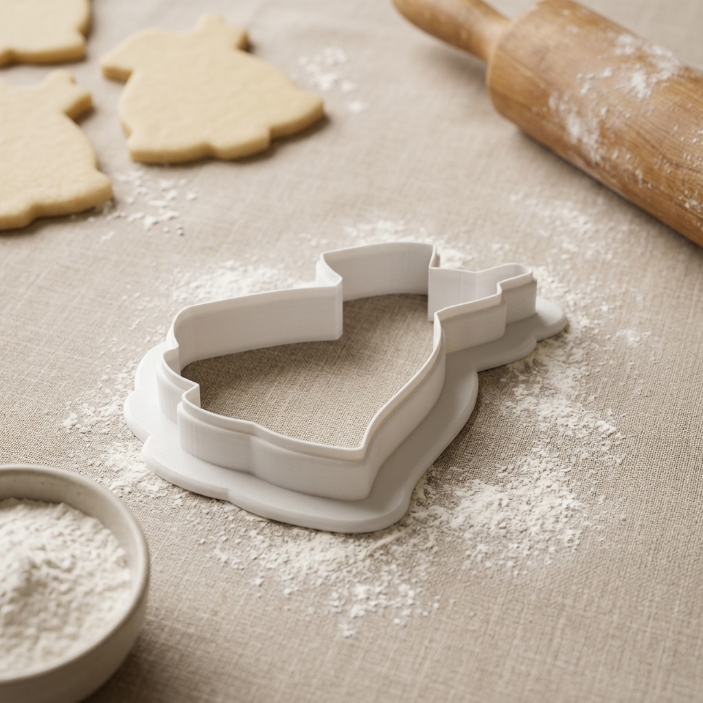 Asymmetrical Dress Evening Dress Cookie Cutter, 3D Printed Party Theme