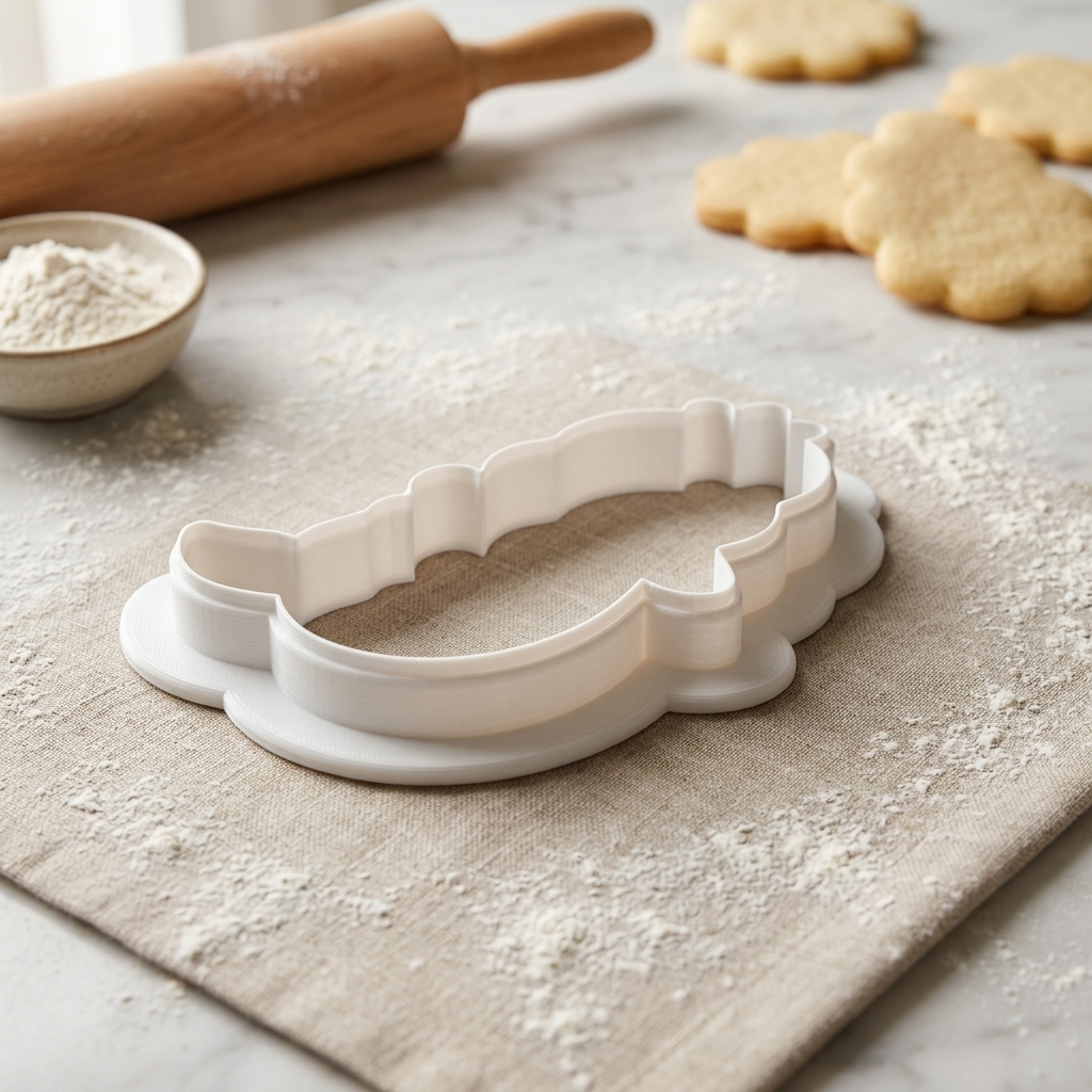Mermaid Princess Cookie Cutter, 3D Printed Ocean Theme