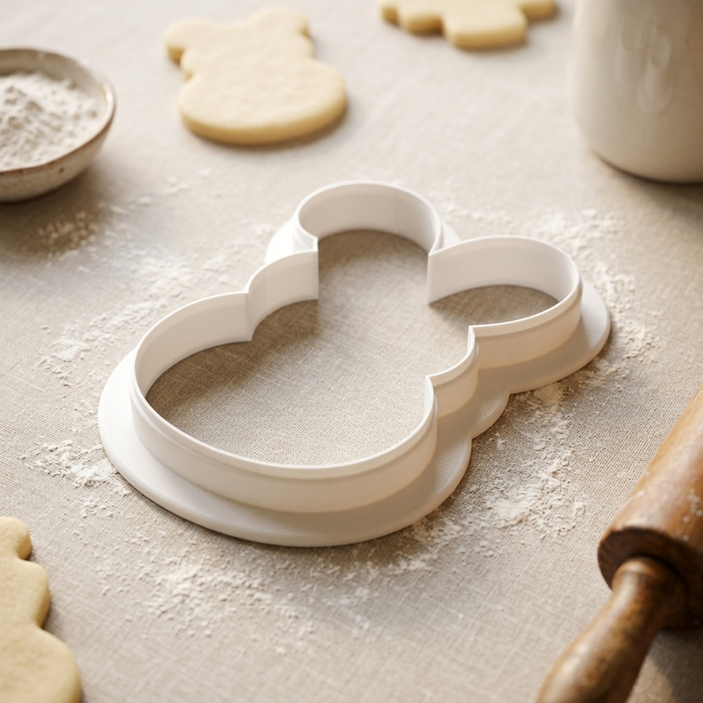 Veggie Bunny Easter Cookie Cutter, 3D Printed Easter Theme