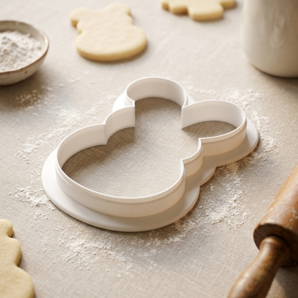 Veggie Bunny Easter Cookie Cutter, 3D Printed Easter Theme
