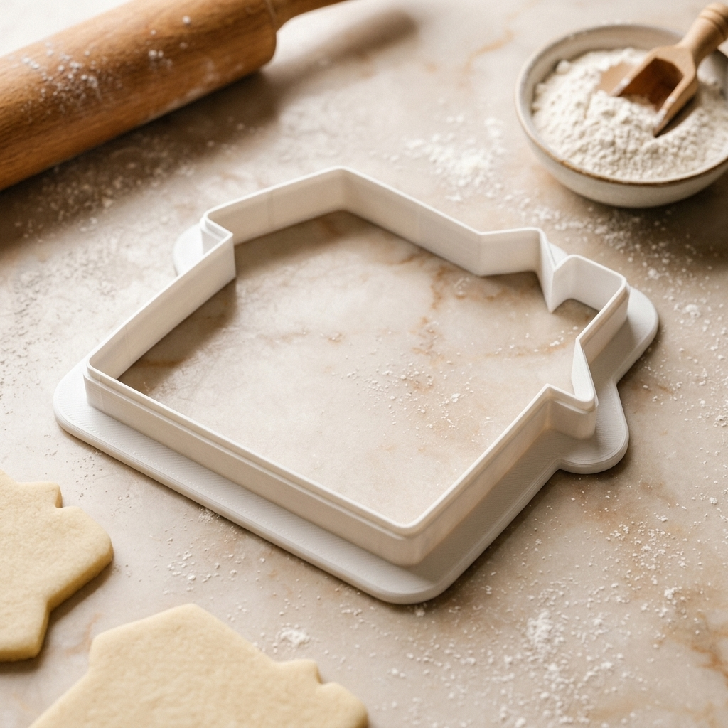 New House Housewarming Cookie Cutter, 3D Printed Home Theme