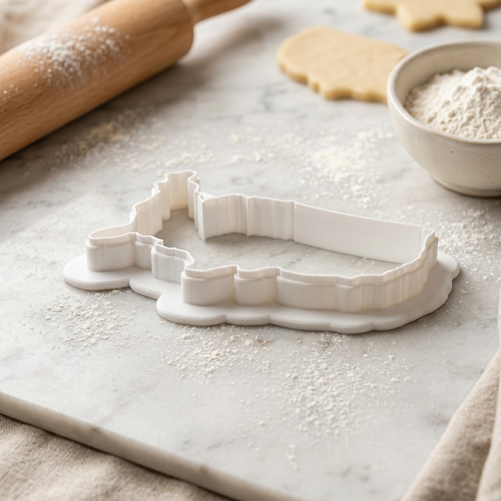 Fourth Of July USA Cookie Cutter, 3D Printed Holiday Theme