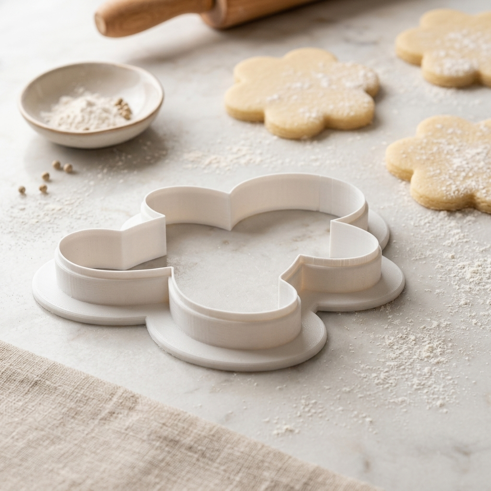 Gingerbread Man Cookie Cutter, 3D Printed Christmas Theme