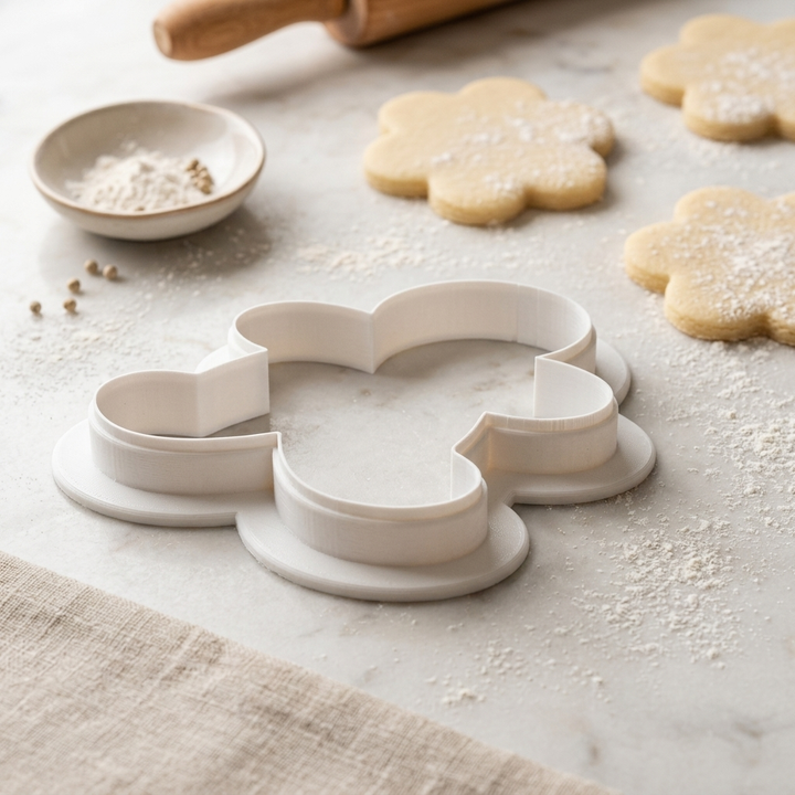 Gingerbread Man Cookie Cutter, 3D Printed Christmas Theme