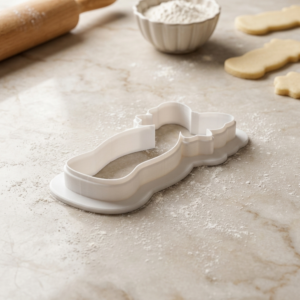 Bow Soda Bottle Cookie Cutter, 3D Printed Baby Shower Theme