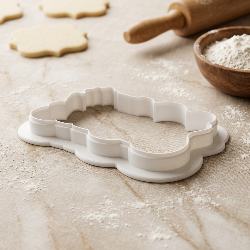 We Wish You A Merry Christmas Cookie Cutter, 3D Printed Christmas Theme