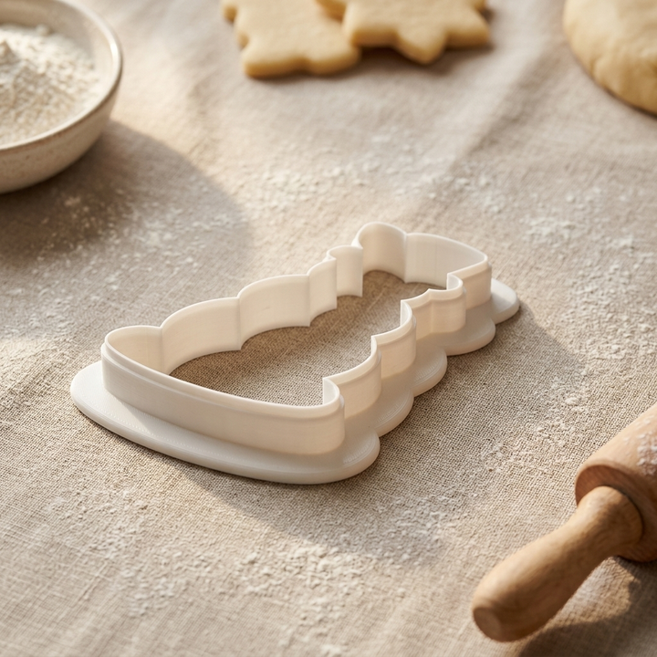 Louisiana Snowman Cookie Cutter, 3D Printed Christmas Theme