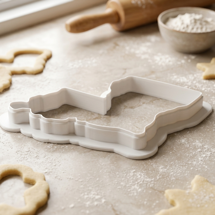 State Of Louisiana Cookie Cutter, 3D Printed Cookie Theme