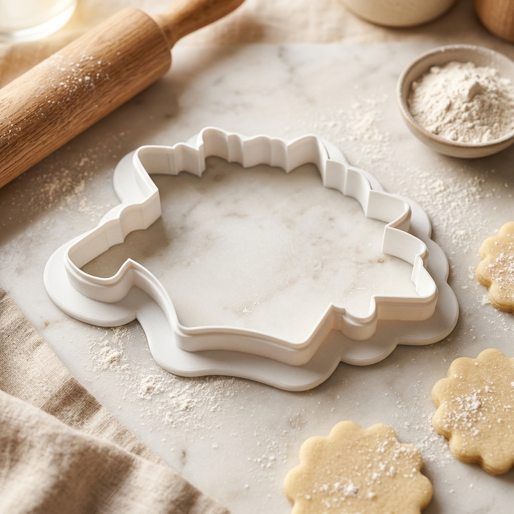 Floral Grad Cap Cookie Cutter, 3D Printed Graduation Theme