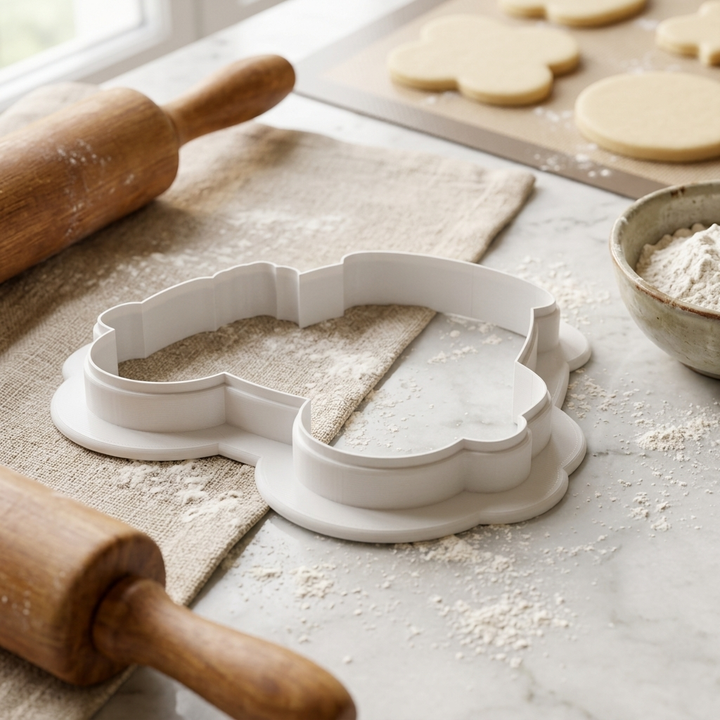 Christmas Cozy Coupe Cookie Cutter, 3D Printed Christmas Theme