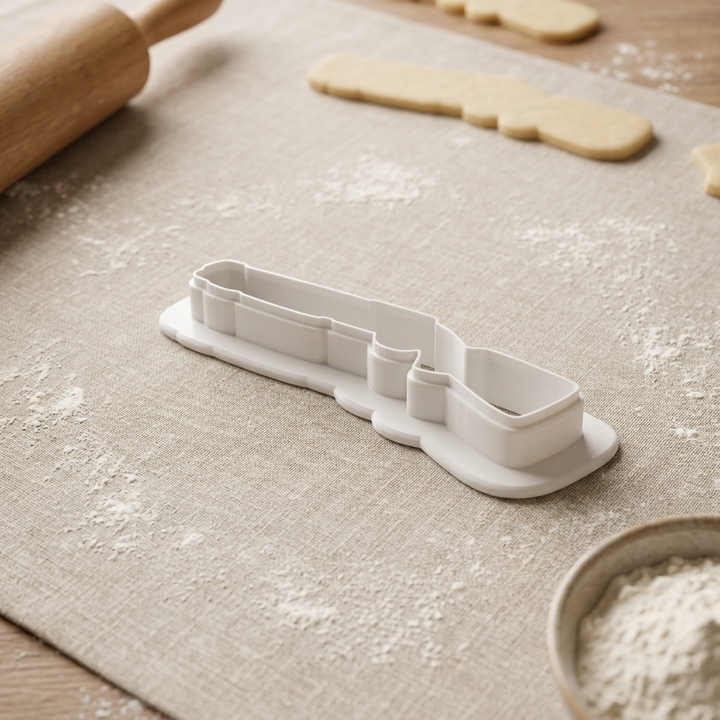 Shotgun Cookie Cutter, 3D Printed Cookie Theme