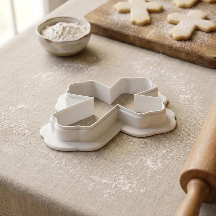 Elegant Cross Cookie Cutter, 3D Printed Cookie Theme