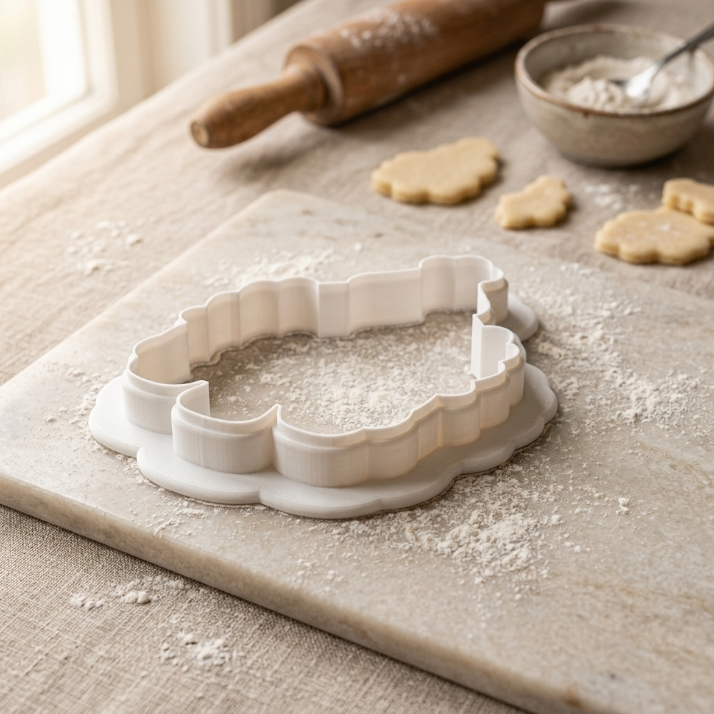 Christmas Truck Detailed Holiday Tree Cookie Cutter, 3D Printed Christmas Theme