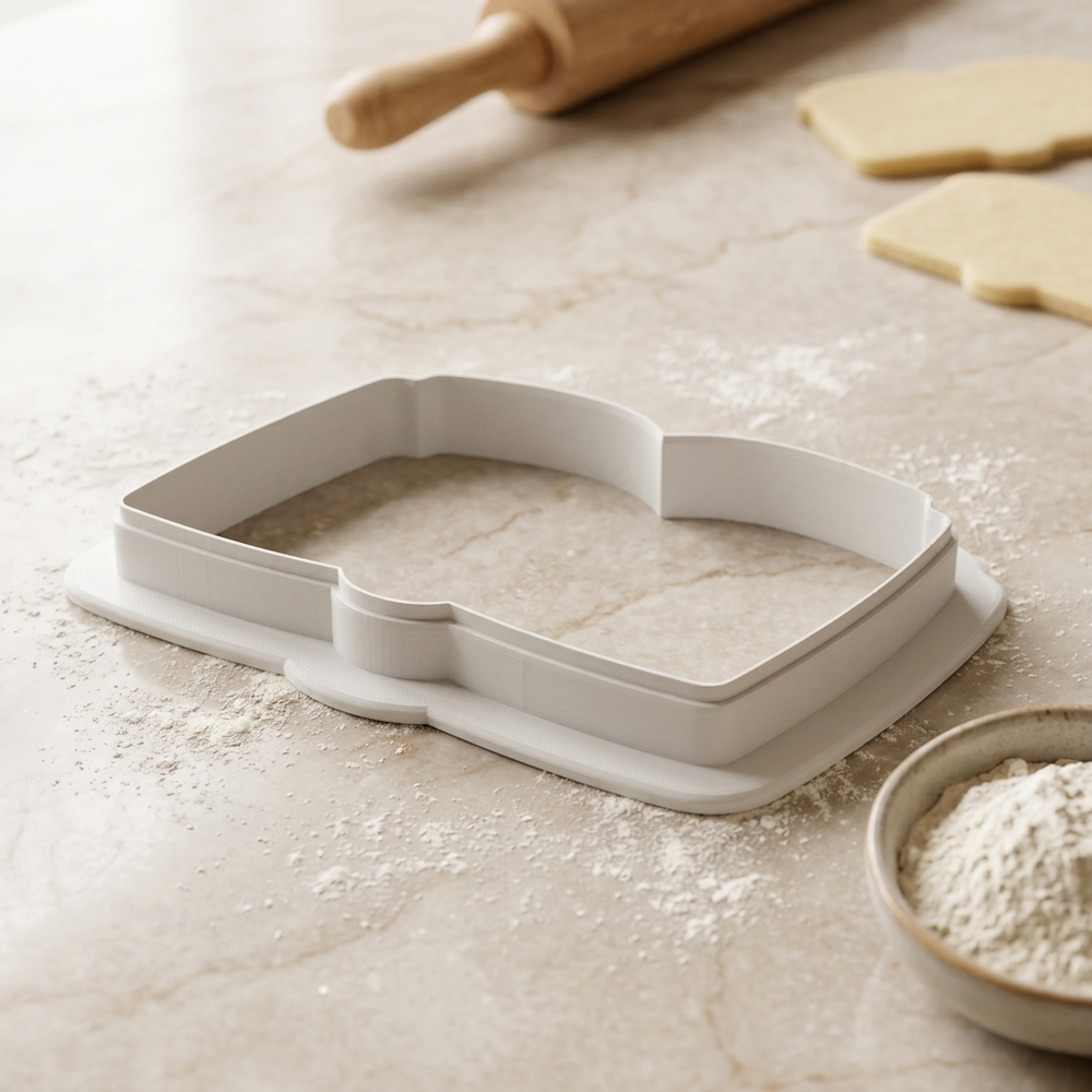 A New Chapter Begins Cookie Cutter, 3D Printed Cookie Theme