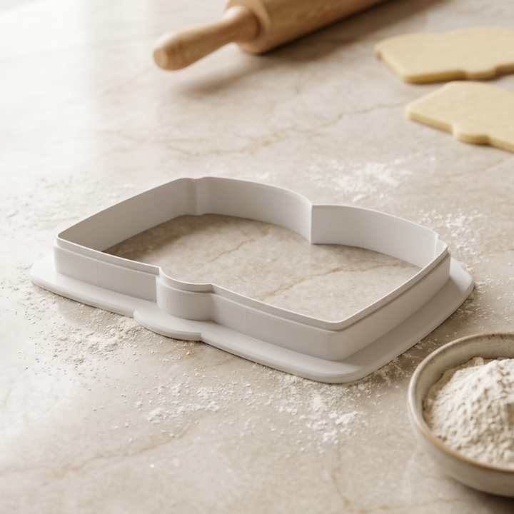 A New Chapter Begins Cookie Cutter, 3D Printed Cookie Theme