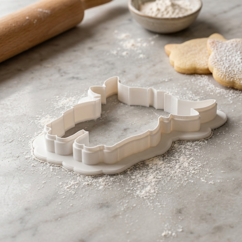 Highland Cow Detailed Scottish Hairy Coo Cookie Cutter, 3D Printed Animal Theme