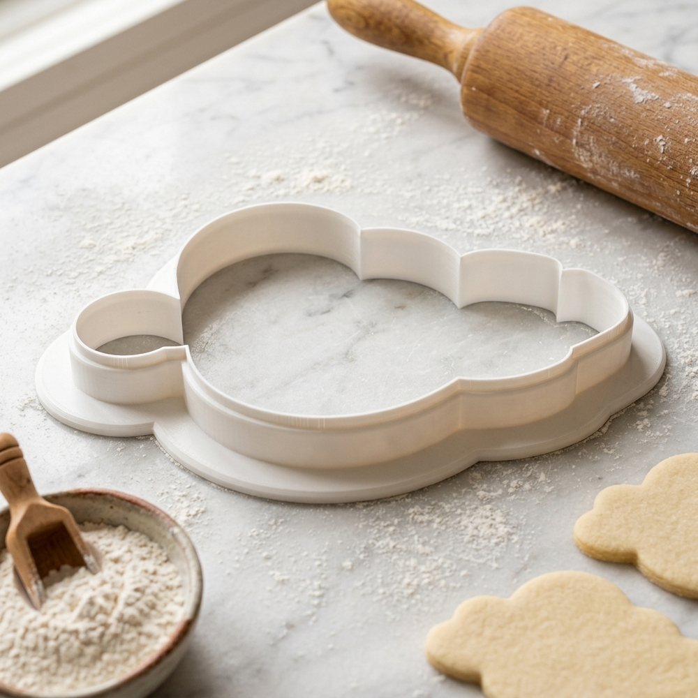 Stethoscope With Heart Cookie Cutter, 3D Printed Valentine Theme