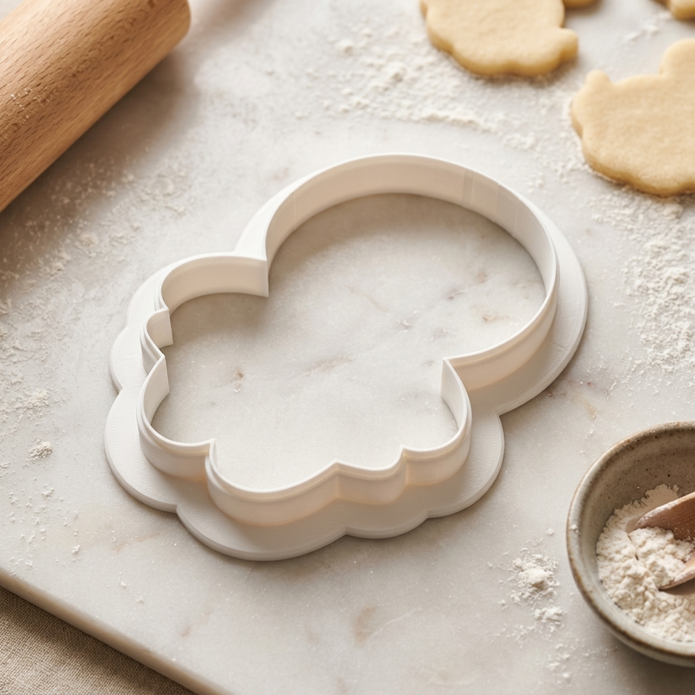 Blue Character Cookie Cutter, 3D Printed Cookie Theme