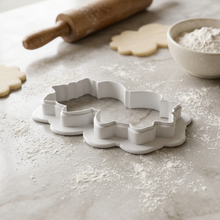 Coquette Christmas Cookie Cutter, 3D Printed Christmas Theme